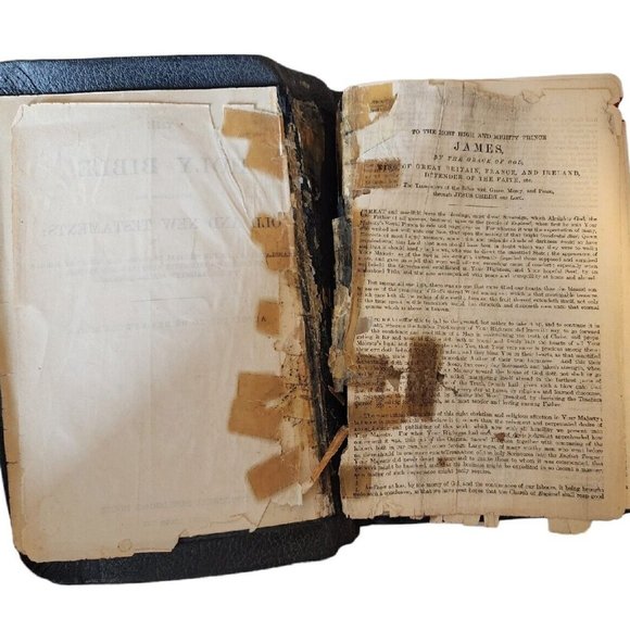 Antique Holy Bible Self Pronouncing Teacher’s Edition Concordia St Louis 1923 - Picture 7 of 15